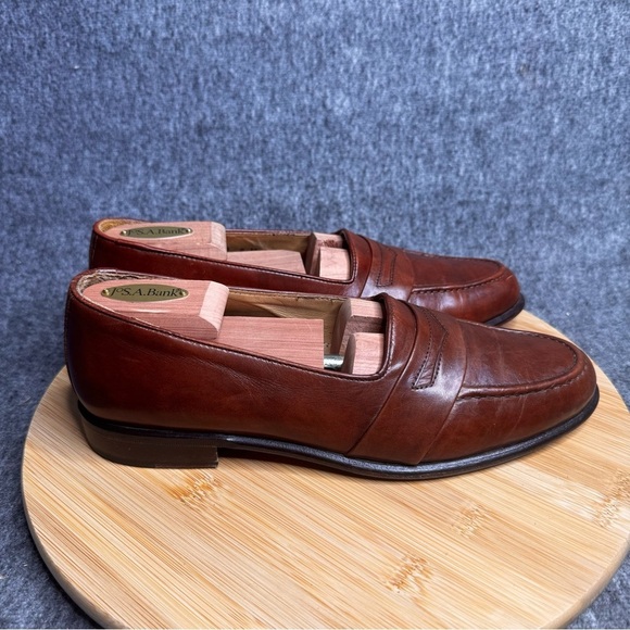 ZELLI‎ SAVANNAH PENNY LOAFERS CALFSKIN MEN'S SZ 9 - Picture 5 of 11